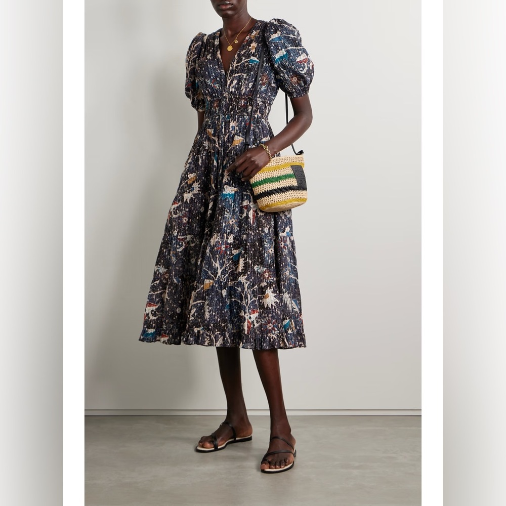Ulla Johnson Thelma Printed Midi Dress